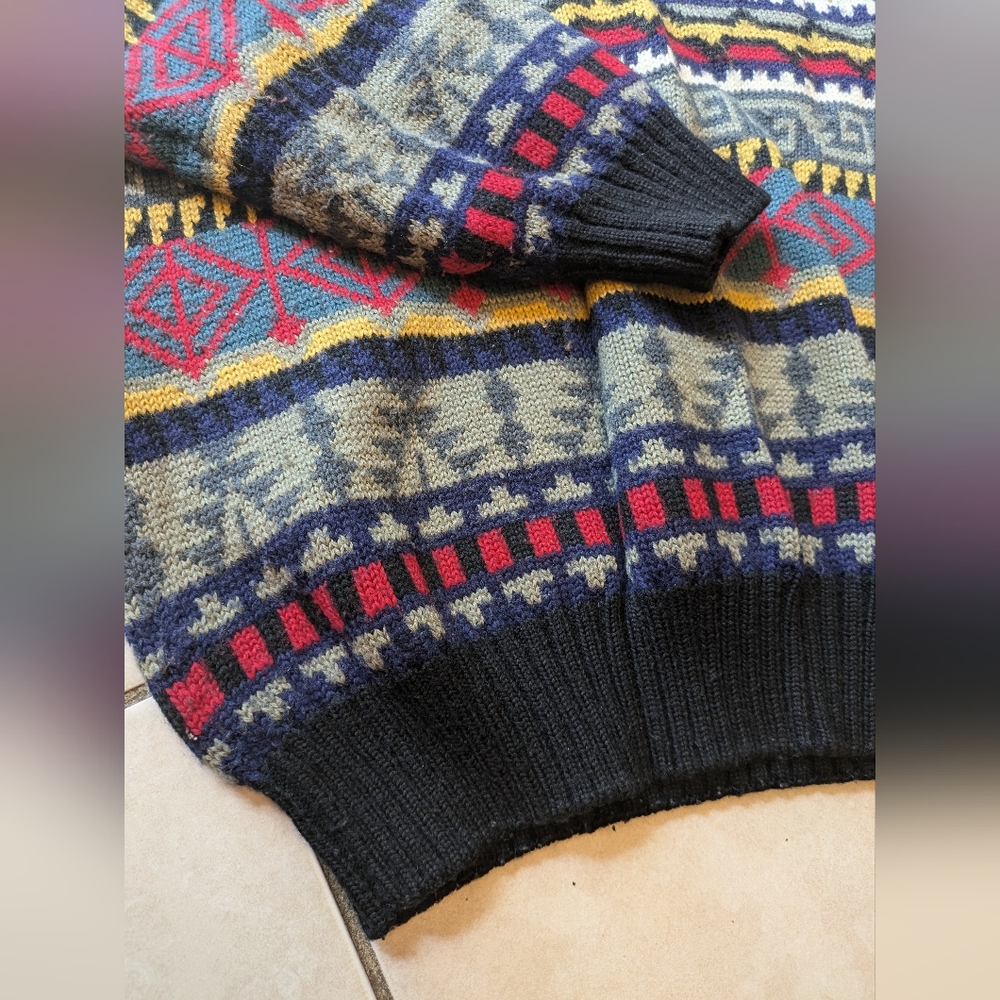 Vintage Obermeyer Ski Denali Style Wool Blend Sweater - Picture 6 of 9